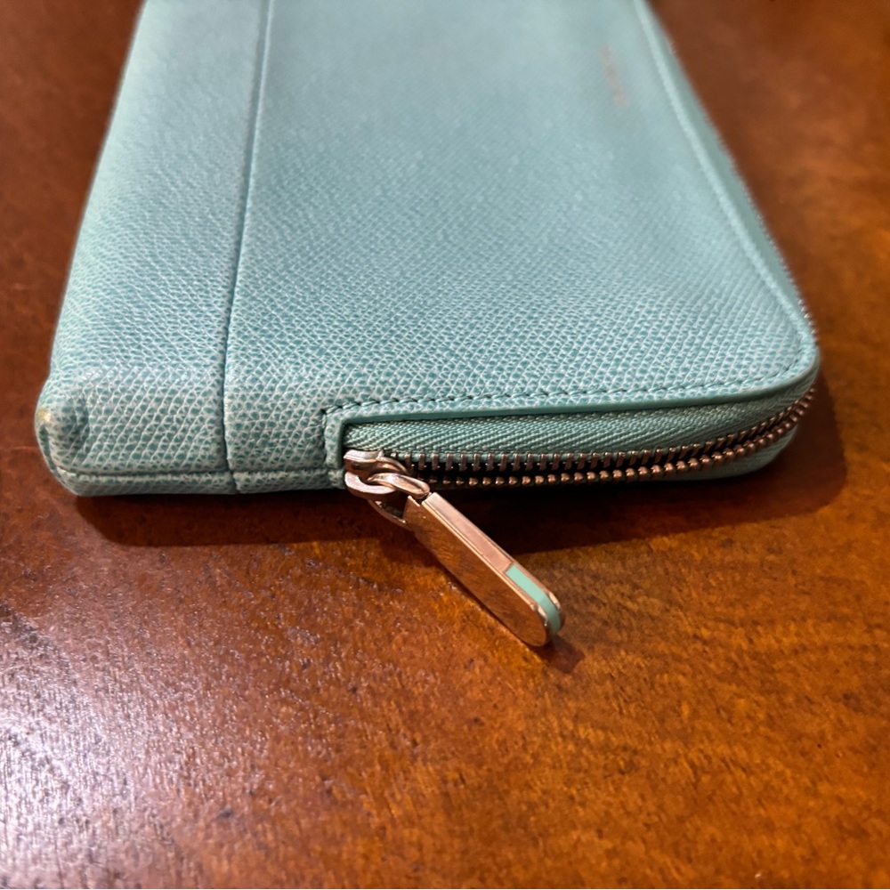 Tiffany and Co blue leather Long zippy Wallet - Picture 8 of 9